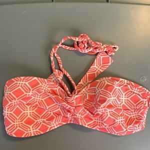 Banana Republic Print Swimsuit Bandeau Swim Top